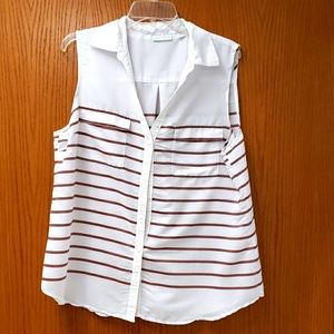 Womens button up tank